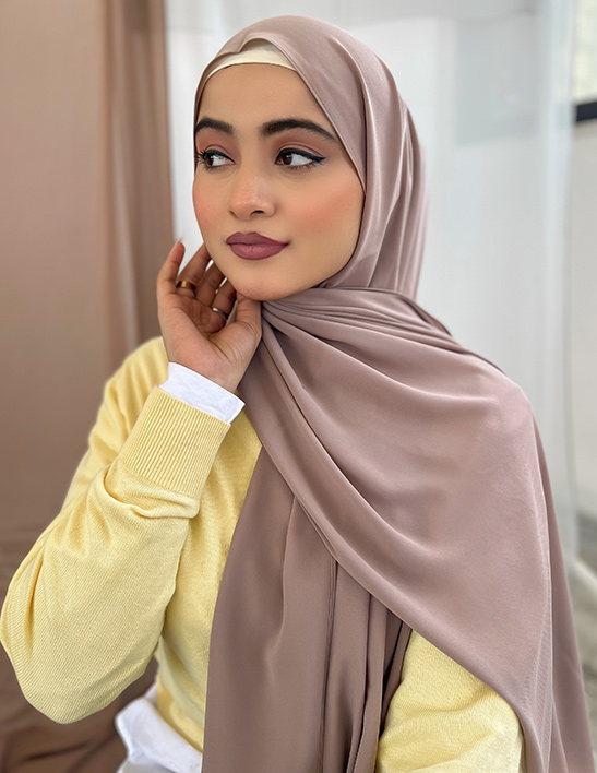 Small Luxury Chiffon Hijab - Taupe Pink – Voile Chic - Canada